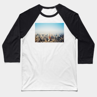 Tokyo Cityscape Shot on Film (Porta 400) Baseball T-Shirt